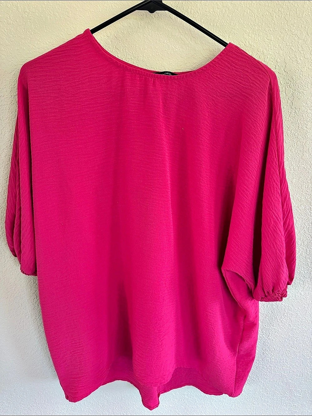 DOKOTOO Balloon Sleeve Blouse in Pink Like New